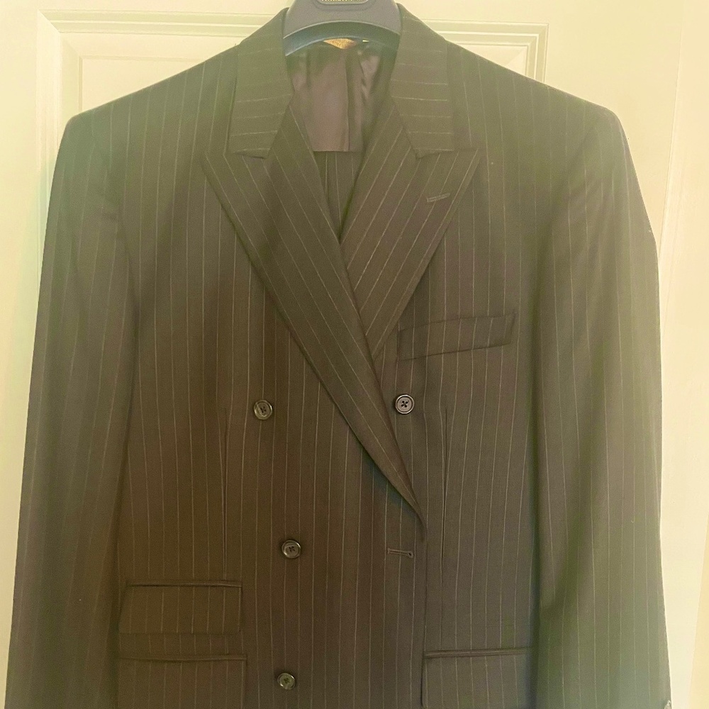 Double Breasted Pinstripe Suit